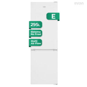 Combi Svan No Frost E 186cm 59,5cm 60cm White Electronic Eco Mode 90º Super Door Mode