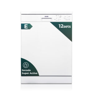 Lave-vaisselle Svan 12sets E 85cm 59,8cm 59,8cm 59,8cm Blanc Electronique 2B 5P Sec.SuperActive Half Load