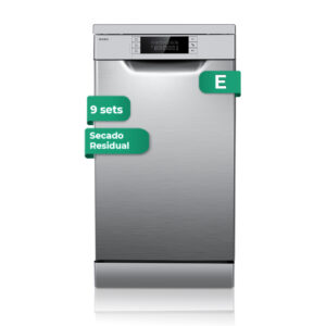 Lave-vaisselle Svan 9sets E 84,5cm 44,8cm 61cm 61cm Acier inoxydable Display 2B 7P Residual Dry Medium Load