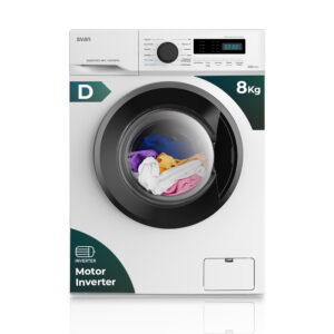 Lavadora Svan 8kg 1400rpm D 85cm 59,5cm 51cm Blanco Display Inverter Vapor T.Diamante