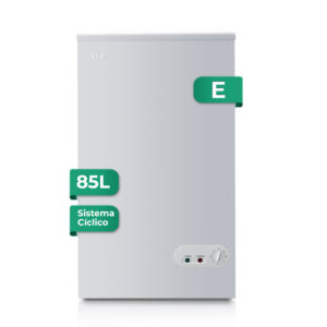 Horeca Svan Congelatore orizzontale ciclico 85L E 81cm 54,5cm 55,5cm Bianco Manuale 2C Porta in vetro