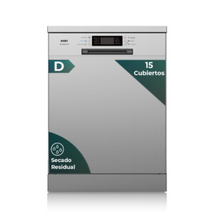 Lave-vaisselle Svan 15sets D 84,5cm 59,8cm 59,8cm 59,8cm Inox Display 3B 8P Sec.Residual Dual Wash